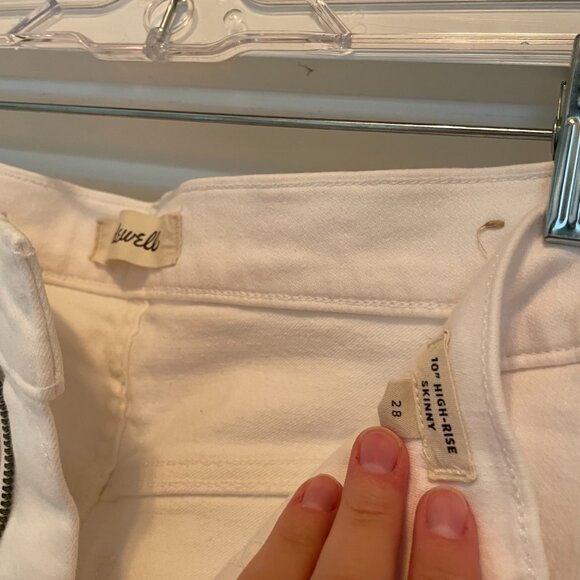 Madewell Toothpick High-Rise Jeans - White - Picture 3 of 3